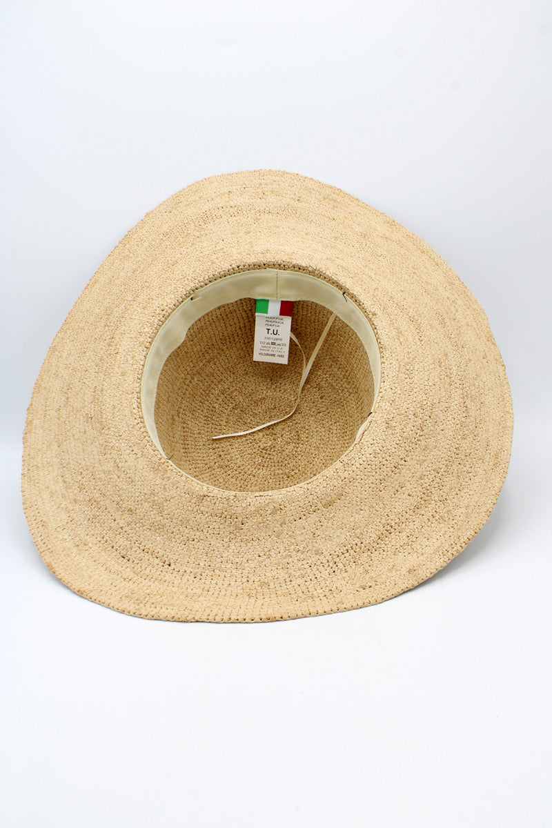 Cappello en raphia crochet